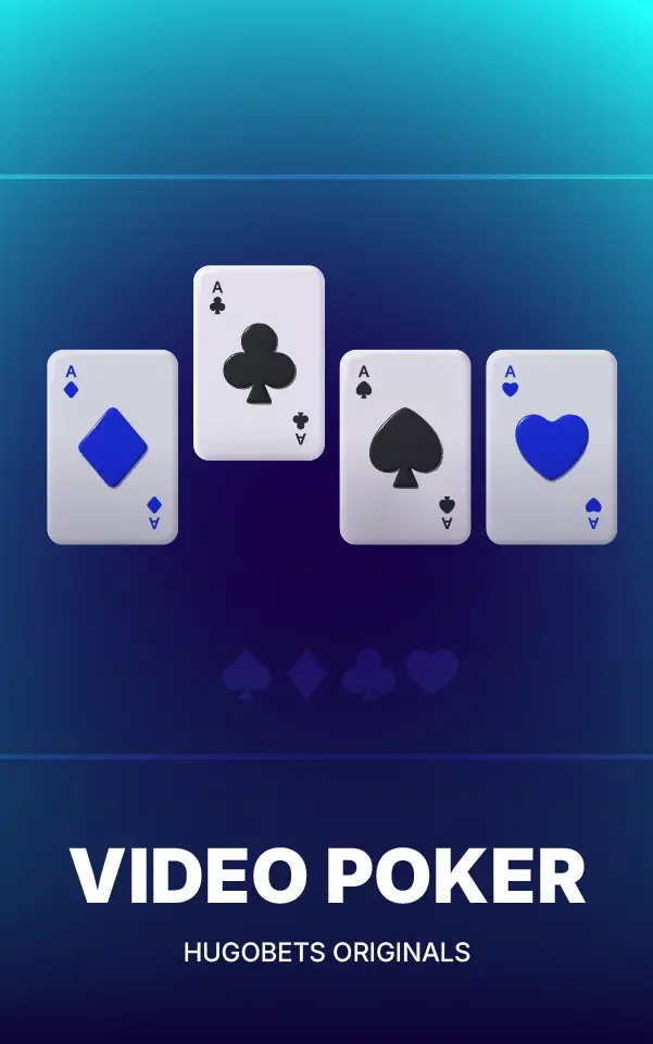 Interface de jeu vidéo poker sur Casino hugobets